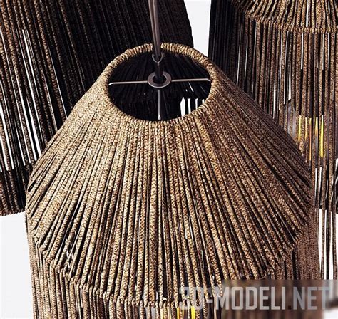 3D модель – Плетеные люстры