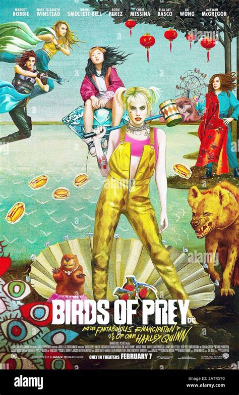 Birds Of Prey Us Poster Foreground Margot Robbie As Harley Quinn