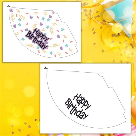 Free Birthday Hats Printable 7 Party Hat Templates Leap Of Faith