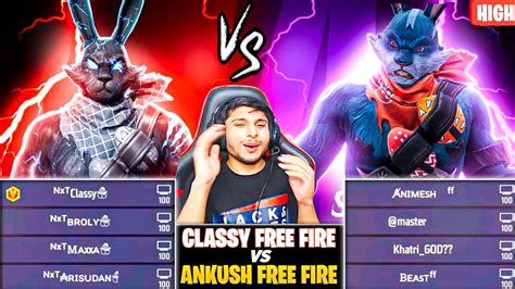 Nxt Vs Aff Classy Free Fire Vs Ankush Ff Best 4 Vs 4 2nd Match