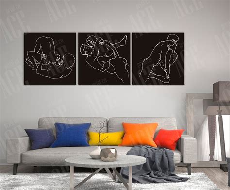 Lovers Canvas Print Sex Art Etsy