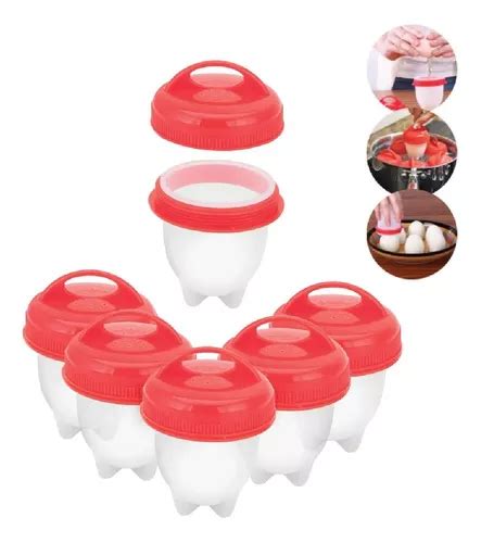 Kit Mini Potes Para Cozinhar Ovos Em Silicone Cozinha Parcelamento