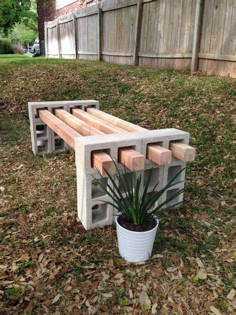 Diy Cinder Block Bench Fab Everyday