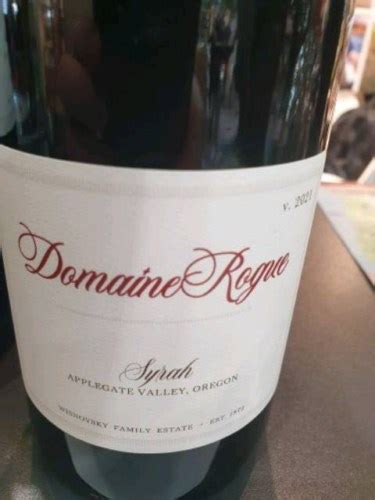 Valley View Domaine Rogue Syrah Vivino US