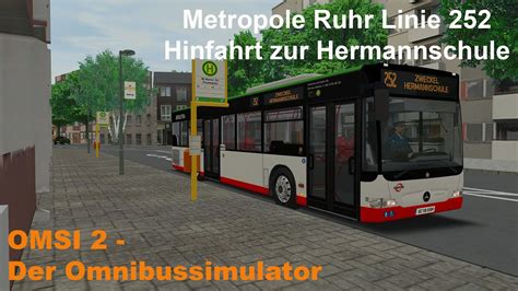 Omsi 2 Metropole Ruhr Linie 252 Hinfahrt Zur Hermannschule MB O530 FL