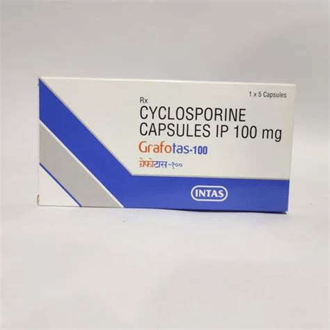 Ciclosporin Capsules - 100mg, Immune System Suppressor For Organ ...