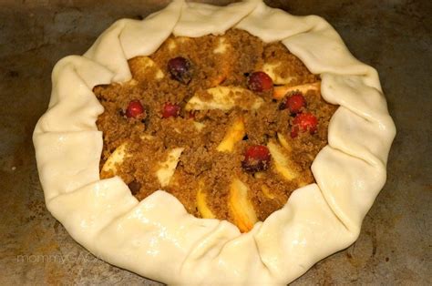 Homemade Rustic Apple Cranberry Tart Recipe Honey Lime