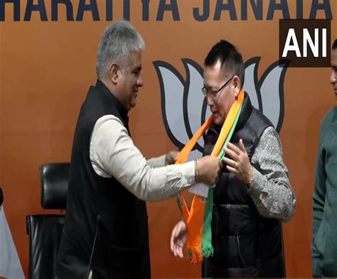 Manipur Elections Npp Leader Letpao Haokip Joins Bjp Says Pm