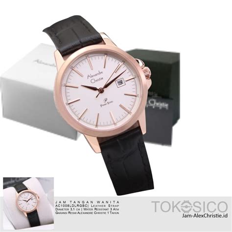 Jam Alexandre Christie Wanita Primo Steel Ac Rosegold Black