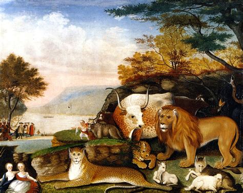 Peaceable Kingdom Painting Edward Hicks Oil Paintings