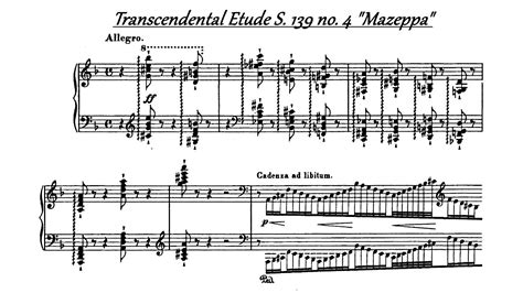 F Liszt Transcendental Etude S No In D Minor Mazeppa Youtube