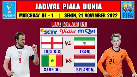 Jadwal SIARAN LANGSUNG Piala Dunia Malam Ini INGGRIS Vs IRAN