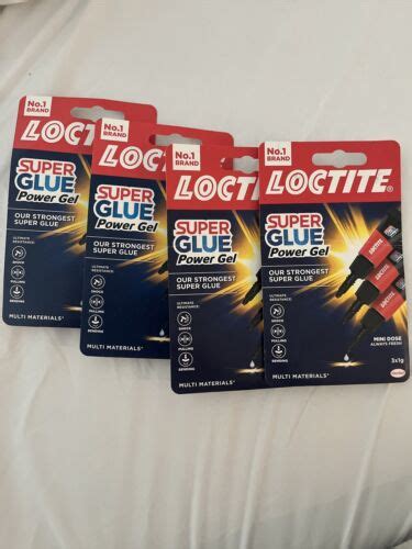 LOCTITE Super Glue POWER GEL FLEX MINI TRIO Flexible Adhesive 3x1g