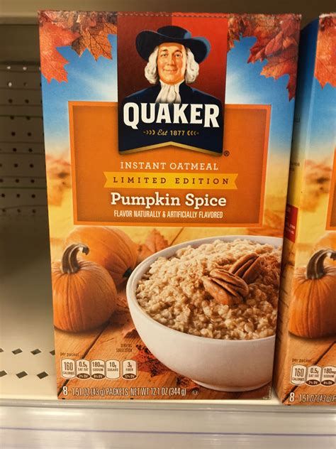 Pumpkin Spice Instant Oatmeal