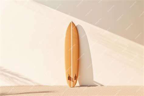 Premium Photo A Surfboard Leaning Against A Wall