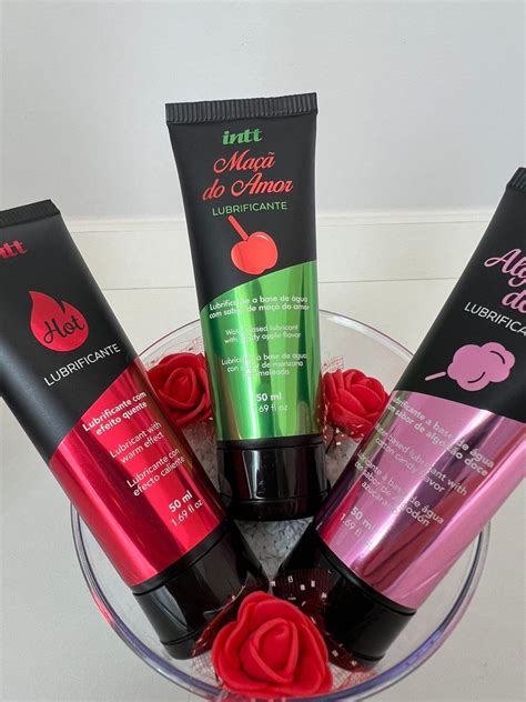 LUBRIFICANTE COMESTÍVEL MORANGO HOT 50ML INTT Angell Sex Shop