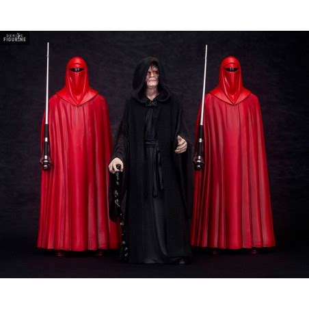 Figurine Empereur Palpatine Et Deux Gardes Royaux Star Wars Kotobukiya