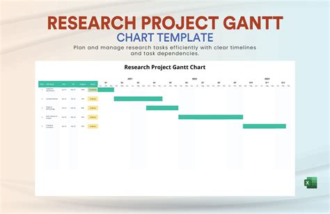 Research Proposal Timeline Gantt Chart Template in Excel - Download | Template.net