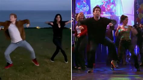 Courteney Cox, Ed Sheeran Recreate Classic 'Friends' Dance Routine