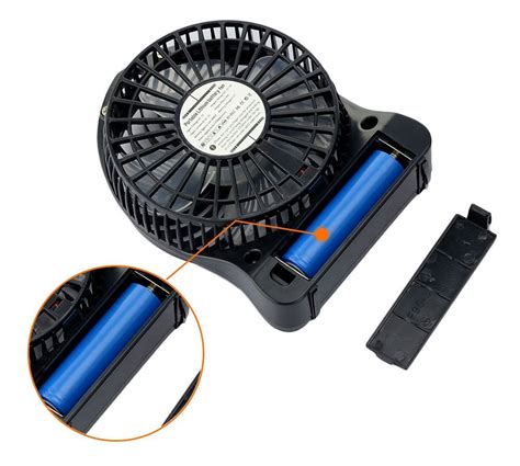 Topwell Inch Vanes Speeds Electric Portable Mini Fan Rechargeable