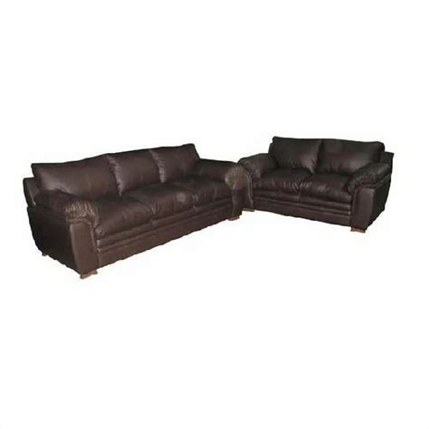 Brown Wooden Foam Leather Fabric Office Sofa Os Seating