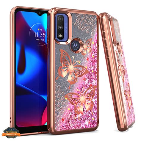 Xpression Cover For Motorola Moto G Pure G Power 2022 Quicksand Liquid Glitter Bling Flowing