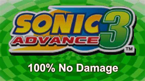 Sonic Advance 3 100 Full Game Walkthrough No Damage YouTube