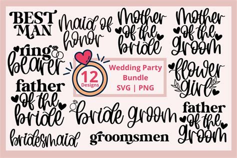 Bridal Party Svg Bundle