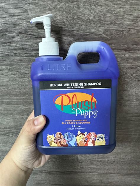 Plush puppy whitening shampoo with ginseng, Pet Supplies, Health ...