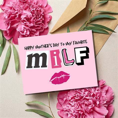 Funny Mothers Day Card MILF Mothers Day Card For Wife Mothers Day Cards For Friends Snarky