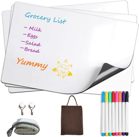 Amazon YayaCat 3PCS 12x8 Magnetic Dry Erase Board Sheet For