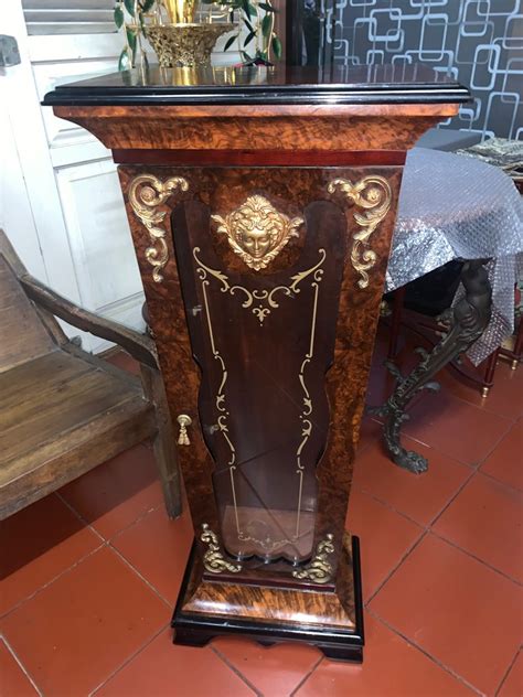 Pedestal Meja Lemari Pilar Davinci Italy Classic Mewah Antiques