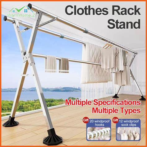 Sampayan Clothes Rack Stand Clothes Rack Heavy Duty Foldable Clothes