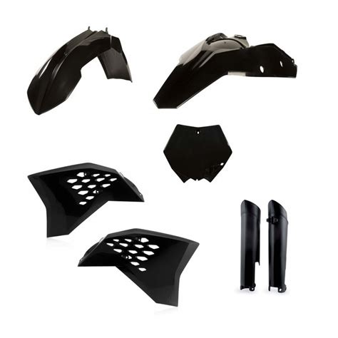 Kit Plastiques Complet Noir ACERBIS KTM 350 450 505 SXF 2007 2010