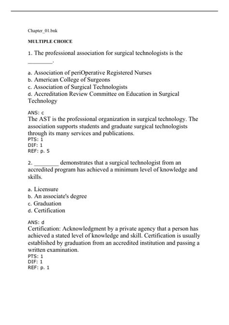 Test Bank For Surgical Technology Th Edition By Joanna Kotcher Fuller