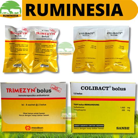 Jual Colibact Bolus Dan Trimezyn Bolus Box Bolus Obat