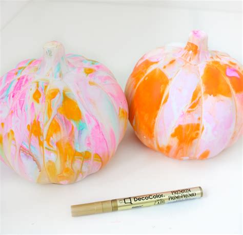 How To Marble Pumpkins A Kailo Chic Life