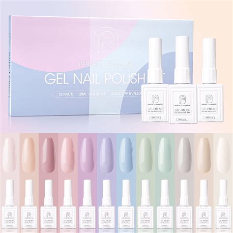 Perfect Summer Gel Nail Polish 12 Macaron Gel Colors Gel Polish