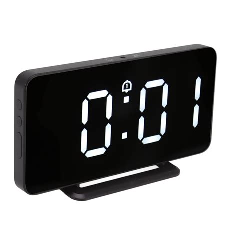 Buy Digital Mirror Alarm Clock 3 Levels Brightness Snooze Function