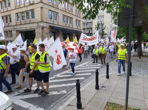 Manifestacja OM NSZZ Solidarność Enea