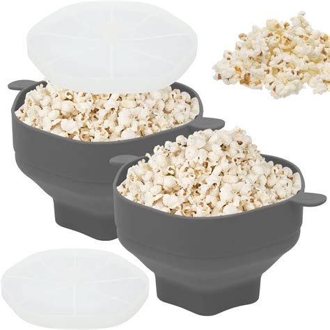 Ciotola Per Popcorn In Silicone Forno A Microonde Macchina Per Popcorn