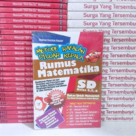 Jual Buku Murah Metode Hafalan Di Luar Kepala Rumus Matematika Sd