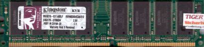 Kingston KVR400X64C3A 512 PC-3200 512MB DDR1 400MHz 99U5216-037 A00LF