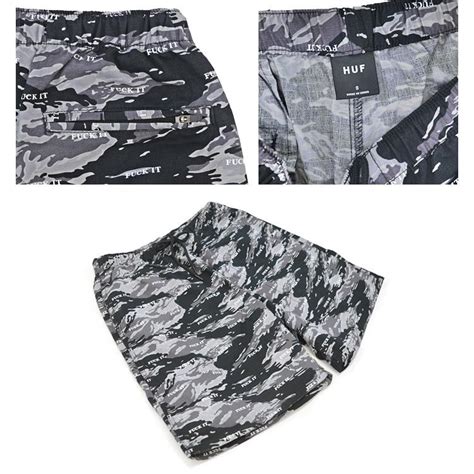 HUF ハフ ショーツ FUCK IT TIGER CAMO EASY SHORT ショートパンツ ハーフパンツ 迷彩柄 PT バーゲン huf buddy stl