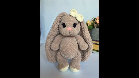 Амигуруми вязаный зайчик с длинными ушами крючком \ авторский МК ...