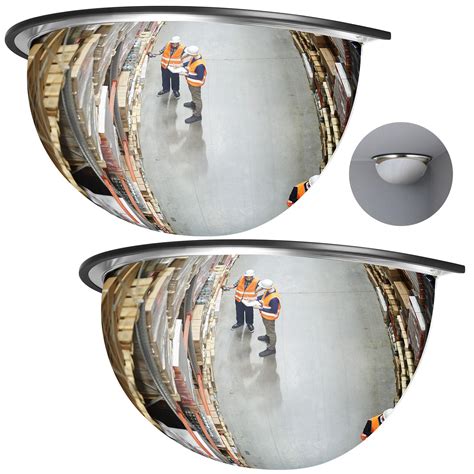 Snapklik.com : Kanayu 2 Pieces Corner Mirror Blindspot For Wall Safety