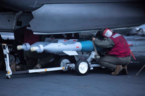 USMC F-35B Lightning II Fighters Complete GAU-22 Cannon, Ordnance Hot ...