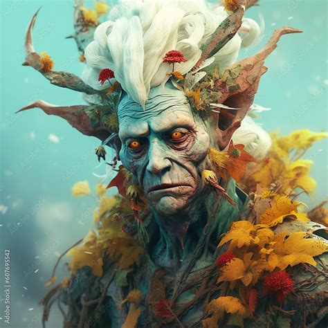 Slavic Folklore Creatures. Generative AI. A digital painting of a ...