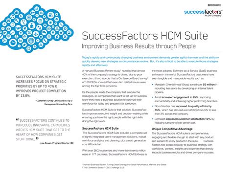 SuccessFactors HCM Suite | PDF