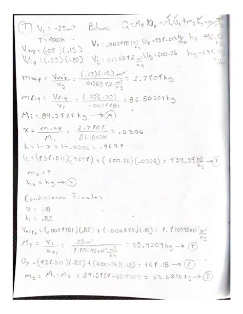 SOLUTION IPN ESIQIE Termodinamica De Las Sustancias Puras Examen 2